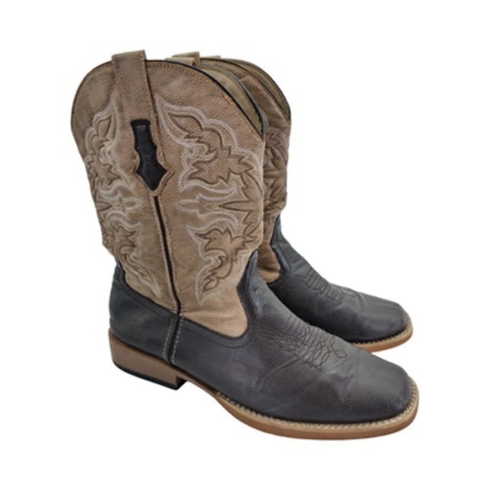 Roper Boots Mens Size 11 Brown Western Square Toe Pull On 09-020-1900-0013